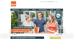 Desktop Screenshot of bcw-weiterbildung.de